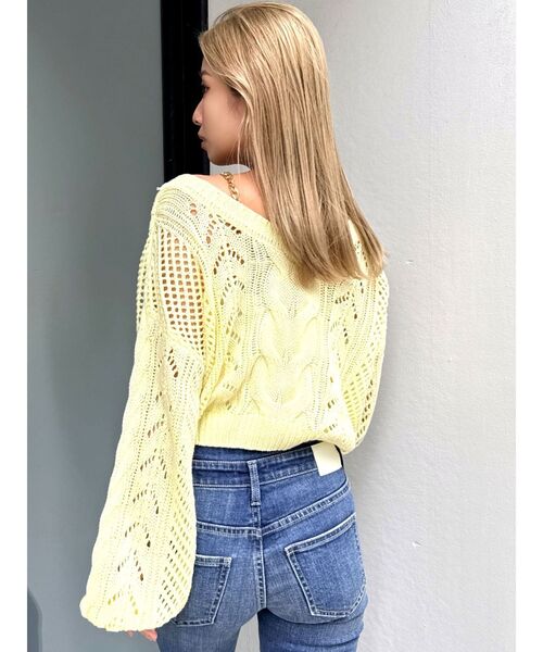 ゆに様❤️10点⭐️A776⭐️ GYDA ♥ シンプル 透かし編み メッシュ ニット 透かし編みニット TOPS[品番：MKSW0038428]｜GYDA（ジェイダ）の