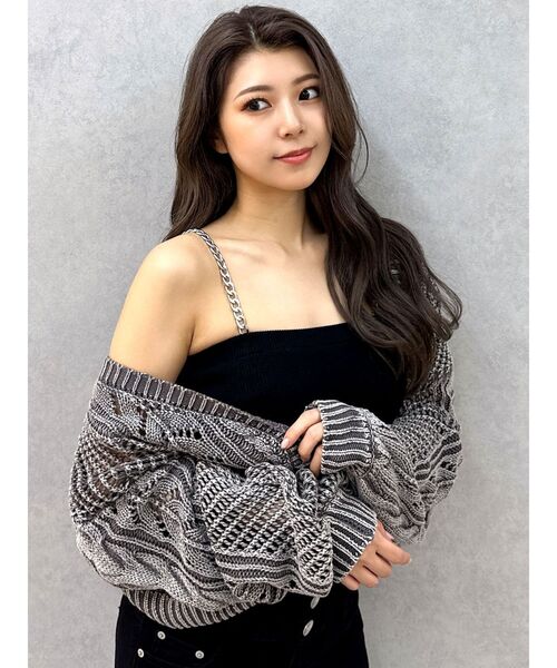 GYDA（ジェイダ）の「透かしニット TOPS（ニット/セーター