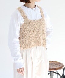 クロップド シャギービスチェ