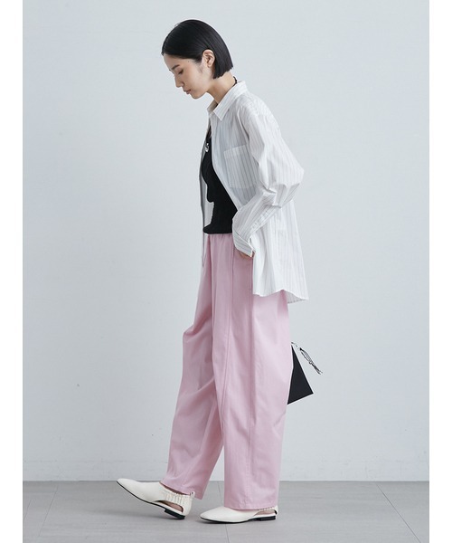 MIESROHE（ミースロエ）の「ベーシックダブルカフスシャツ（シャツ/ブラウス・レディース・ホワイト/ストライプ/チェック/ブルー・FREE）」の11枚目の写真