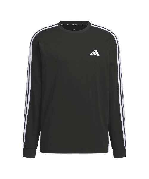 adidas(アディダス)の「アディダス adidas エッセンシャルズ プラス ルーズフィット スリーストライプス 長袖Tシャツ(Tシャツ/カットソー・メンズ・ネイビー/ホワイト/ブラック・S/M/L/LL/3L)」の17枚目の写真