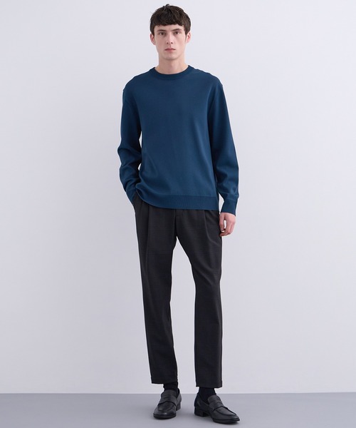 セール】18G サーブルストレッチクルーネックニット（ニット/セーター