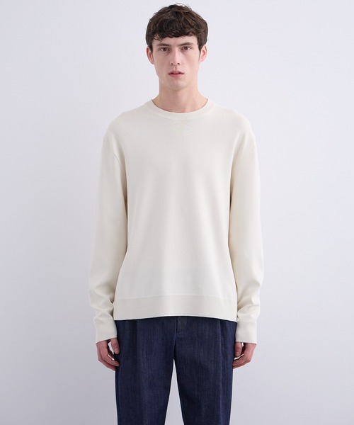 18G サーブルストレッチクルーネックニット（ニット/セーター