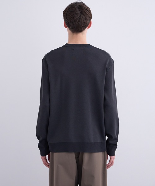 18G サーブルストレッチクルーネックニット（ニット/セーター