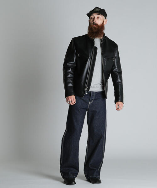 schott(ショット)の「Schott/ショット/641XX 60'S STAND RIDERS/シングル ライダースジャケット(ライダースジャケット・メンズ・ブラック・34/36/44/40/42/38)」の11枚目の写真