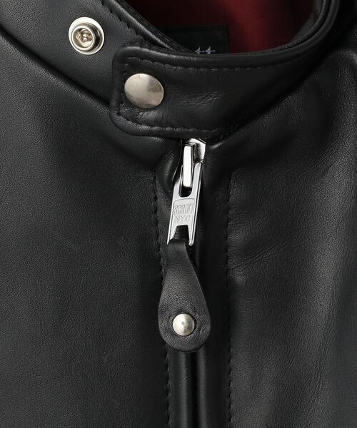 schott（ショット）の「Schott/ショット/641XX 60'S STAND RIDERS/シングル ライダースジャケット（ライダースジャケット・メンズ・ブラック・34/36/44/40/42/38）」の6枚目の写真