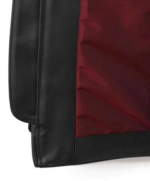 schott（ショット）の「Schott/ショット/641XX 60'S STAND RIDERS/シングル ライダースジャケット（ライダースジャケット・メンズ・ブラック・34/36/44/40/42/38）」の2枚目の写真