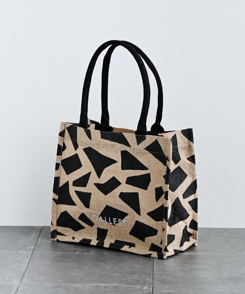 GALLEST(ギャレスト)の「【A4サイズ収納・マチたっぷり】ジュートトートバッグ/エコバッグ(トートバッグ・レディース・ベージュ/ベージュ系4/ベージュ系2/ベージュ系1・00)」の4枚目の写真