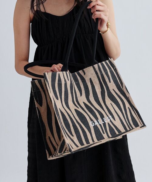 GALLEST(ギャレスト)の「【A4サイズ収納・マチたっぷり】ジュートトートバッグ/エコバッグ(トートバッグ・レディース・ベージュ/ベージュ系4/ベージュ系2/ベージュ系1・00)」の14枚目の写真