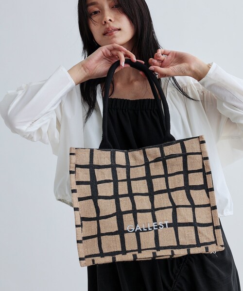 GALLEST(ギャレスト)の「【A4サイズ収納・マチたっぷり】ジュートトートバッグ/エコバッグ(トートバッグ・レディース・ベージュ/ベージュ系4/ベージュ系2/ベージュ系1・00)」の19枚目の写真