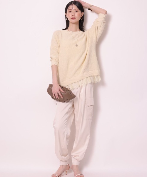 Arpege story(アルページュストーリー)の「サテンカーゴパンツ(その他パンツ・レディース・ブラック/ホワイト/ネイビー・1/2/0)」の22枚目の写真