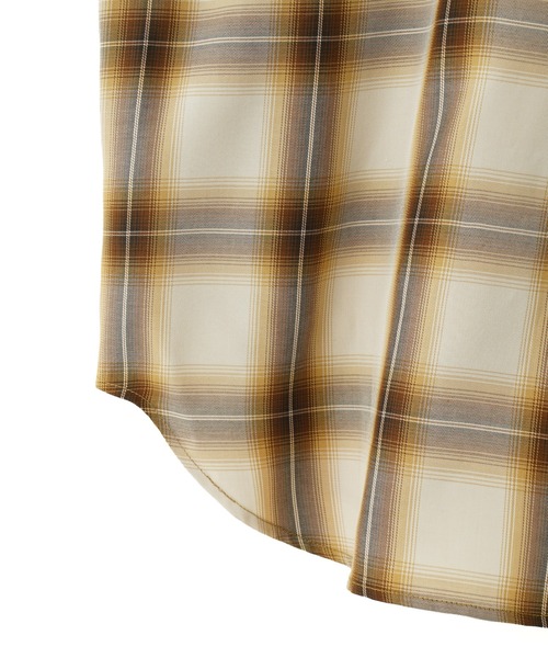 ROSE BUD（ローズバッド）の「チェックシャツ（シャツ/ブラウス・レディース・ベージュ/ブラウン・ONE SIZE）」の5枚目の写真