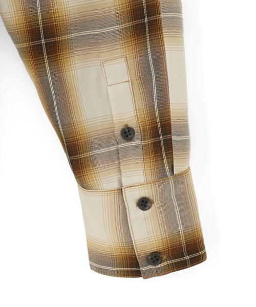 ROSE BUD（ローズバッド）の「チェックシャツ（シャツ/ブラウス・レディース・ベージュ/ブラウン・ONE SIZE）」の6枚目の写真