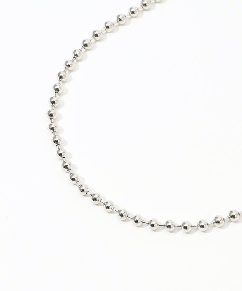 Laura Lombardi（ローラロンバルディ）の「LAURA LOMBARDI Ball Chain シルバーネックレス（ネックレス・レディース・シルバー・FREE）」の3枚目の写真