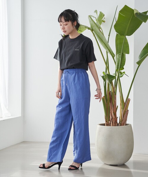 coen(コーエン)の「USAコットン COENロゴ刺繍Tシャツ(Tシャツ/カットソー・レディース・ダークグレー/ライトピンク/ブラック/オフホワイト/その他1/ロイヤルブルー・M/L)」の9枚目の写真