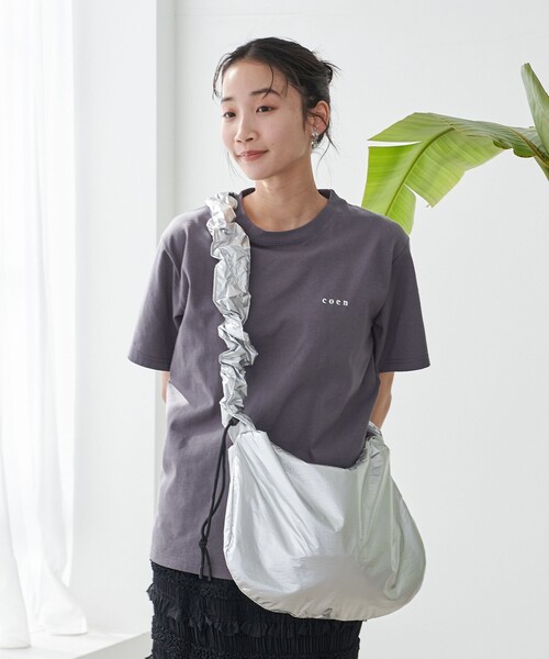 coen(コーエン)の「USAコットン COENロゴ刺繍Tシャツ(Tシャツ/カットソー・レディース・ダークグレー/ライトピンク/ブラック/オフホワイト/その他1/ロイヤルブルー・M/L)」の11枚目の写真