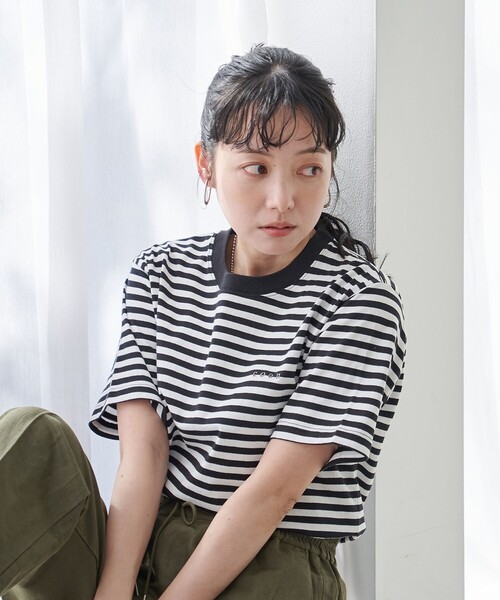 coen(コーエン)の「USAコットン COENロゴ刺繍Tシャツ(Tシャツ/カットソー・レディース・ダークグレー/ライトピンク/ブラック/オフホワイト/その他1/ロイヤルブルー・M/L)」の22枚目の写真