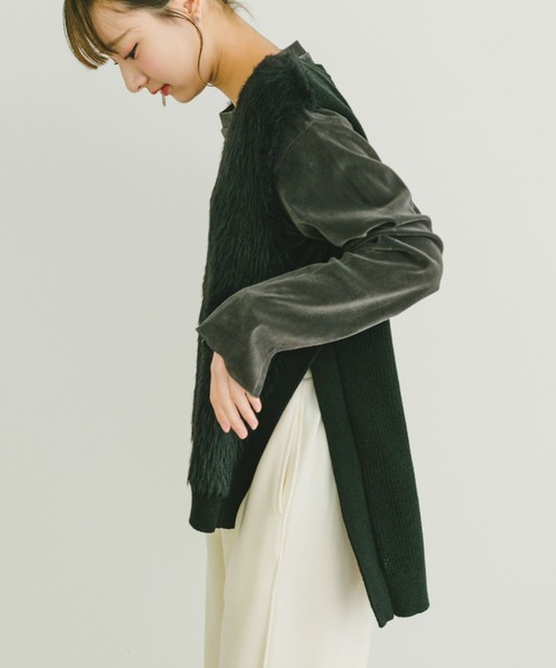 ITEMS URBANRESEARCH(アイテムズ アーバンリサーチ)の「フロントシャギーベスト(ベスト・レディース・ベージュ/ブラック/ライトベージュ・FREE)」の16枚目の写真