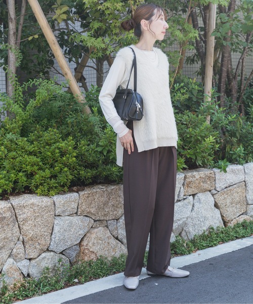 ITEMS URBANRESEARCH(アイテムズ アーバンリサーチ)の「フロントシャギーベスト(ベスト・レディース・ベージュ/ブラック/ライトベージュ・FREE)」の22枚目の写真