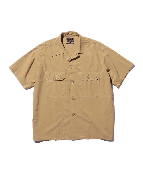 BEAMS PLUS（ビームスプラス）の「テクスチャード リップストップ ミリタリー シャツ（シャツ/ブラウス・メンズ・ネイビー/カーキ/オリーブ・M/L/XL/S）」の8枚目の写真