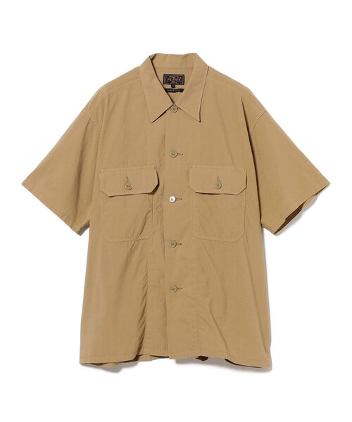 BEAMS PLUS（ビームスプラス）の「テクスチャード リップストップ ミリタリー シャツ（シャツ/ブラウス・メンズ・ネイビー/カーキ/オリーブ・M/L/XL/S）」の9枚目の写真