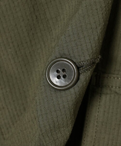 BEAMS PLUS（ビームスプラス）の「テクスチャード リップストップ ミリタリー シャツ（シャツ/ブラウス・メンズ・ネイビー/カーキ/オリーブ・M/L/XL/S）」の16枚目の写真