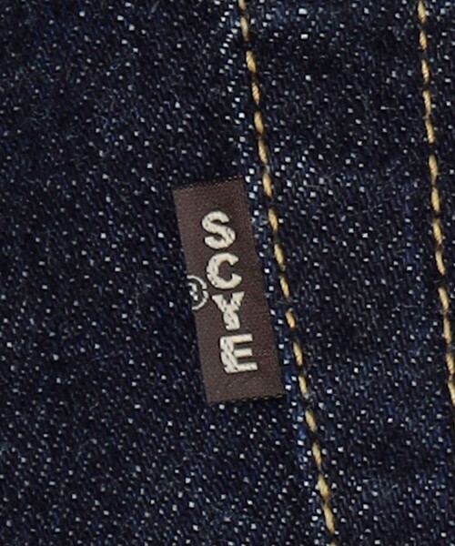 SCYE BASICS(サイベーシックス)の「【別注】<SCYE BASICS> ストレート デニムパンツ(デニムパンツ・メンズ・ネイビー・31inch/29inch/30inch)」の6枚目の写真