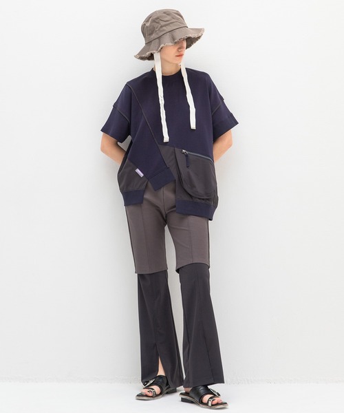 AULA AILA ポケットコンビネーションTシャツ POCKET COMBINATION T-SHIRT — aulaaila