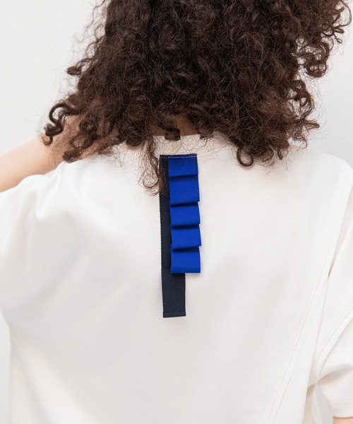 AULA AILA（アウラアイラ）の「ポケットコンビネーションTシャツ（Tシャツ/カットソー・レディース・ネイビー/ブラック/オフホワイト・0）」の14枚目の写真