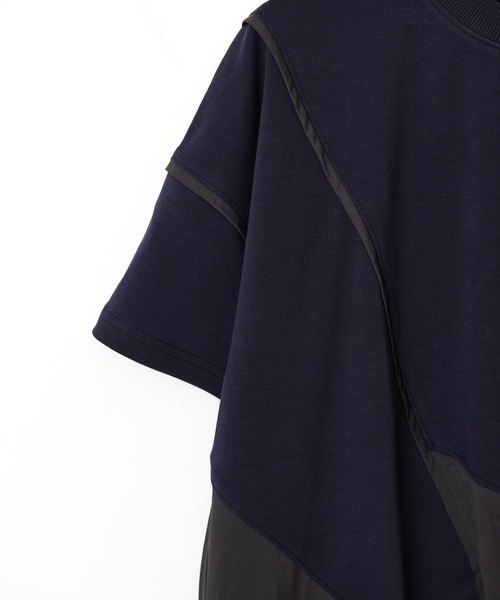 AULA AILA（アウラアイラ）の「ポケットコンビネーションTシャツ（Tシャツ/カットソー・レディース・ネイビー/ブラック/オフホワイト・0）」の20枚目の写真
