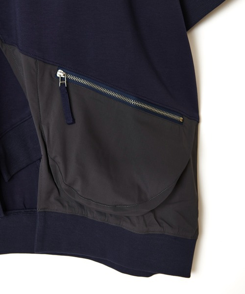 AULA AILA（アウラアイラ）の「ポケットコンビネーションTシャツ（Tシャツ/カットソー・レディース・ネイビー/ブラック/オフホワイト・0）」の21枚目の写真