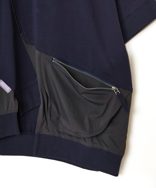 AULA AILA（アウラアイラ）の「ポケットコンビネーションTシャツ（Tシャツ/カットソー・レディース・ネイビー/ブラック/オフホワイト・0）」の22枚目の写真