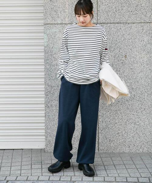 ITEMS URBANRESEARCH（アイテムズ アーバンリサーチ）の「バスクボーダー コットンカットソー（Tシャツ/カットソー・メンズ・ブルー/ホワイト・LARGE/MEDIUM/SMALL）」の4枚目の写真