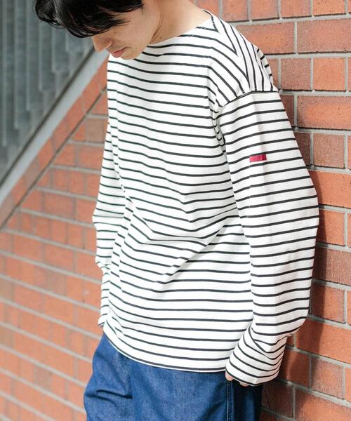 ITEMS URBANRESEARCH（アイテムズ アーバンリサーチ）の「バスクボーダー コットンカットソー（Tシャツ/カットソー・メンズ・ブルー/ホワイト・LARGE/MEDIUM/SMALL）」の10枚目の写真