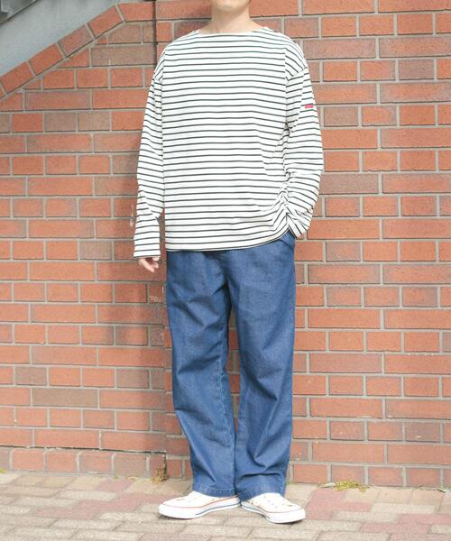 ITEMS URBANRESEARCH（アイテムズ アーバンリサーチ）の「バスクボーダー コットンカットソー（Tシャツ/カットソー・メンズ・ブルー/ホワイト・LARGE/MEDIUM/SMALL）」の11枚目の写真