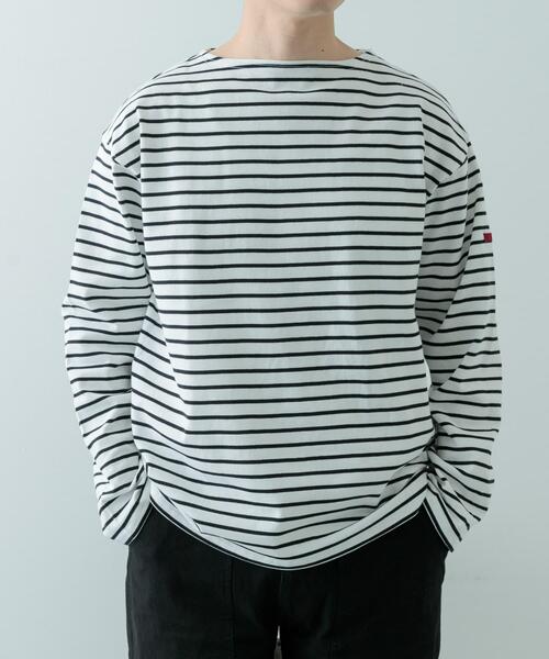 ITEMS URBANRESEARCH（アイテムズ アーバンリサーチ）の「バスクボーダー コットンカットソー（Tシャツ/カットソー・メンズ・ブルー/ホワイト・LARGE/MEDIUM/SMALL）」の14枚目の写真