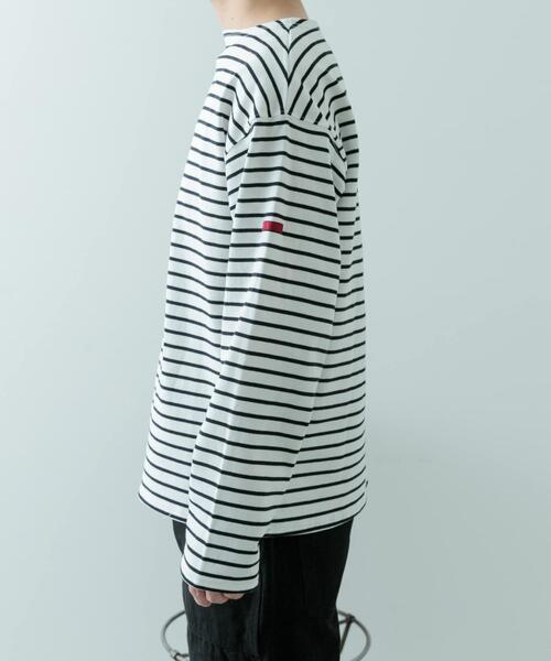 ITEMS URBANRESEARCH（アイテムズ アーバンリサーチ）の「バスクボーダー コットンカットソー（Tシャツ/カットソー・メンズ・ブルー/ホワイト・LARGE/MEDIUM/SMALL）」の18枚目の写真