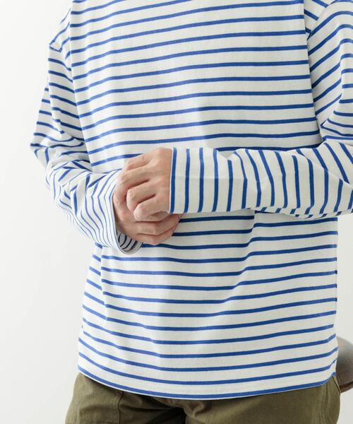 ITEMS URBANRESEARCH（アイテムズ アーバンリサーチ）の「バスクボーダー コットンカットソー（Tシャツ/カットソー・メンズ・ブルー/ホワイト・LARGE/MEDIUM/SMALL）」の22枚目の写真