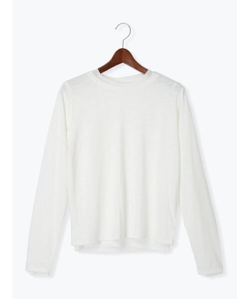 Te chichi TERRASSE(テチチテラス)の「レイヤードセットロングTシャツ《2025spring catalog item》(Tシャツ/カットソー・レディース・チャコールグレー/グレー/オフホワイト・F)」の12枚目の写真