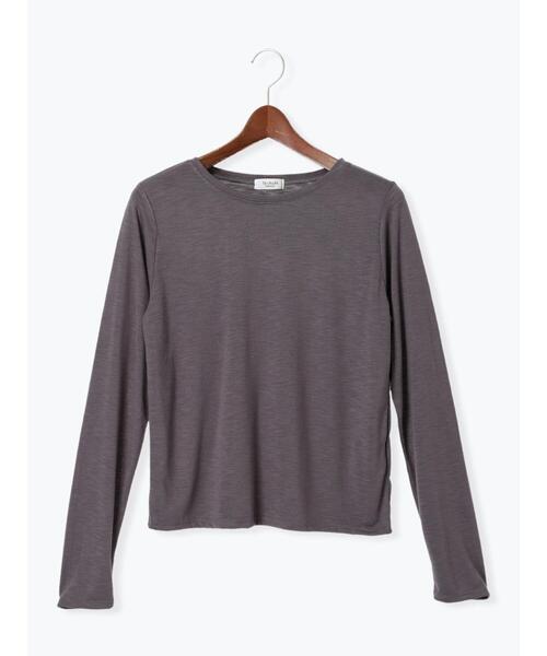 Te chichi TERRASSE(テチチテラス)の「レイヤードセットロングTシャツ《2025spring catalog item》(Tシャツ/カットソー・レディース・チャコールグレー/グレー/オフホワイト・F)」の21枚目の写真