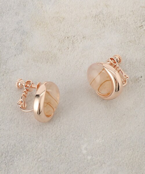 grove（グローブ）の「カラーメタルイヤリング（イヤリング・レディース・シルバー/ゴールド/ピンクゴールド・00）」の3枚目の写真