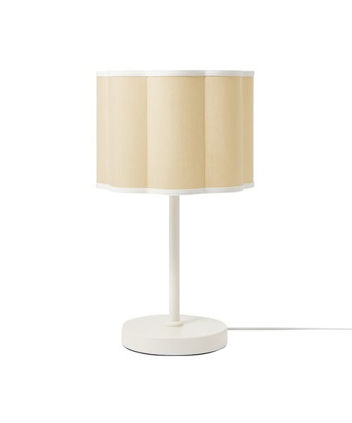 スカラップ テーブルランプ ベージュ（照明）｜Francfranc（フラン