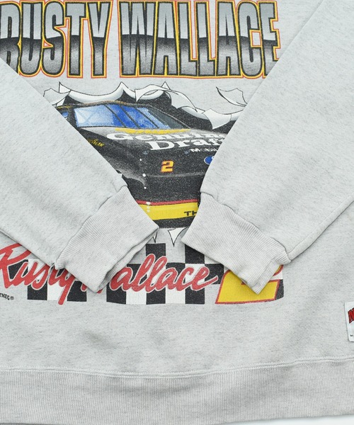 VINTAGE（ヴィンテージ）の「【ヴィンテージ古着】90’s NUTMEG “Rusty Wallace #2” レーシング スウェット USA製（スウェット・メンズ・グレー・X-LARGE）」の5枚目の写真