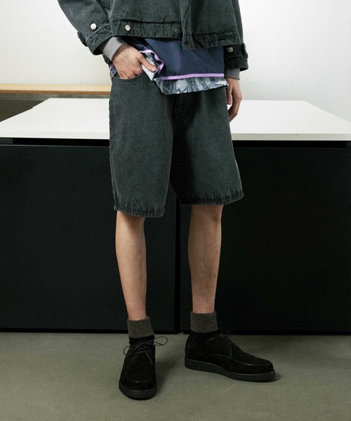 PHINGERIN（フィンガリン）の「6PK DENIM SHORTS（デニムパンツ・メンズ・ブラック/サックスブルー・M/L）」の2枚目の写真