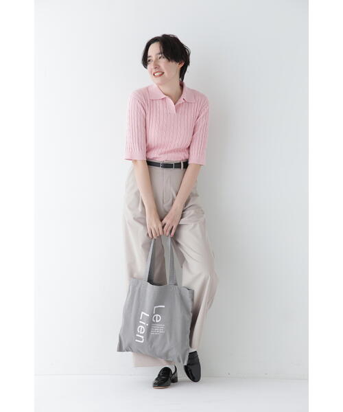 human woman（ヒューマンウーマン）の「◆シーズナル　トートバッグ（トートバッグ・レディース・グリーン/ピンク/グレー/ネイビー/イエロー・ﾌﾘ-）」の13枚目の写真