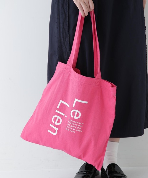 human woman（ヒューマンウーマン）の「◆シーズナル　トートバッグ（トートバッグ・レディース・グリーン/ピンク/グレー/ネイビー/イエロー・ﾌﾘ-）」の5枚目の写真