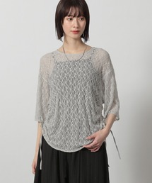 LAKOLE | レースシャーリングプルオーバー6分袖 / 327791(Tシャツ/カットソー)