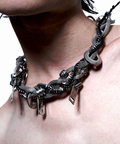 セール】メカニカル metal ネックレス ウォレットチェーン y2k