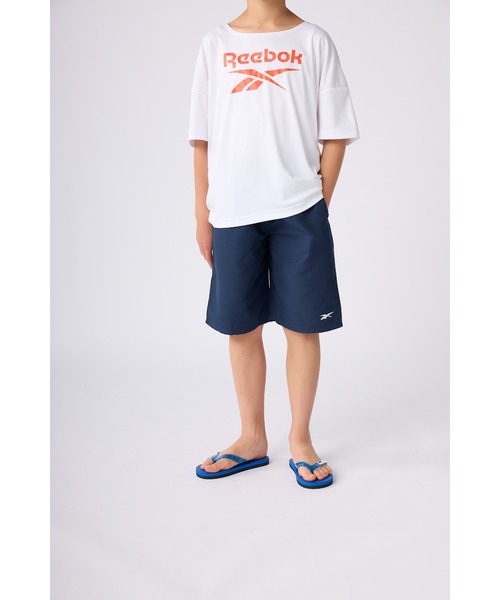 Reebok(リーボック)の「Reebok リーボック スイムパンツ インナーショーツ付き ウエスト調整可能 セミロング サーフパンツ 130~170cm(その他パンツ・キッズ・ブラック/ネイビー・130cm/140cm/150cm/160cm/170cm)」の2枚目の写真