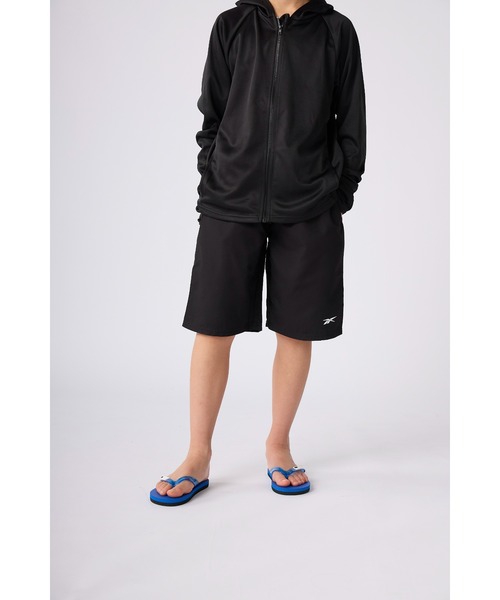 Reebok(リーボック)の「Reebok リーボック スイムパンツ インナーショーツ付き ウエスト調整可能 セミロング サーフパンツ 130~170cm(その他パンツ・キッズ・ブラック/ネイビー・130cm/140cm/150cm/160cm/170cm)」の1枚目の写真